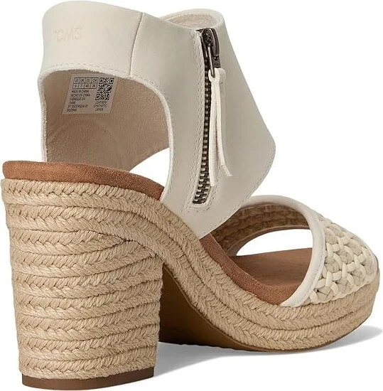 TOMS Majorca Platform Women's Shoes Natural 1 : 10 B - Medium, Textile - Image 4