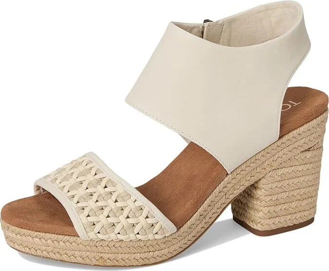 TOMS Majorca Platform Women's Shoes Natural 1 : 10 B - Medium, Textile - Image 5