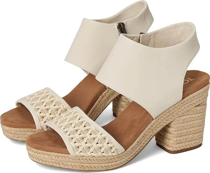 TOMS Majorca Platform Women's Shoes Natural 1 : 10 B - Medium, Textile