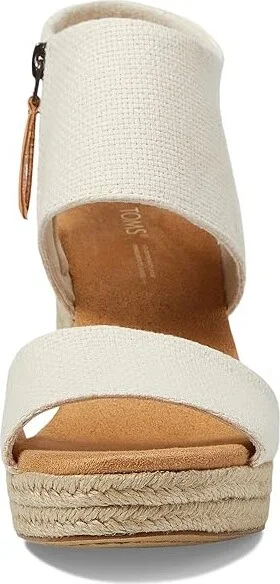 TOMS Majorca Platform Women's Shoes Natural : 10 B - Medium, Textile - Image 2