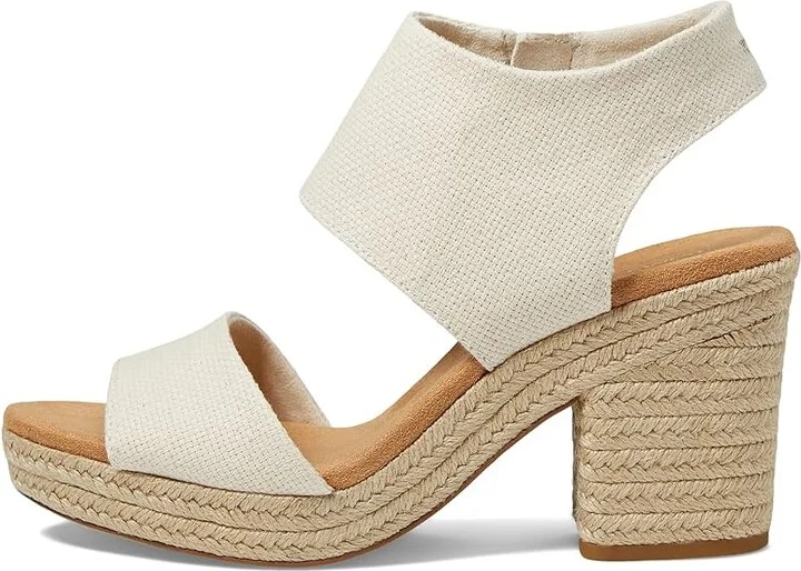 TOMS Majorca Platform Women's Shoes Natural : 10 B - Medium, Textile - Image 5