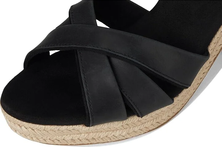 TOMS Majorca Strappy Women's Sandals Black : 8.5 B - Medium, Suede - Image 7