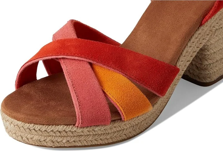 TOMS Majorca Strappy Women's Sandals Flame : 11 B - Medium, Suede - Image 7