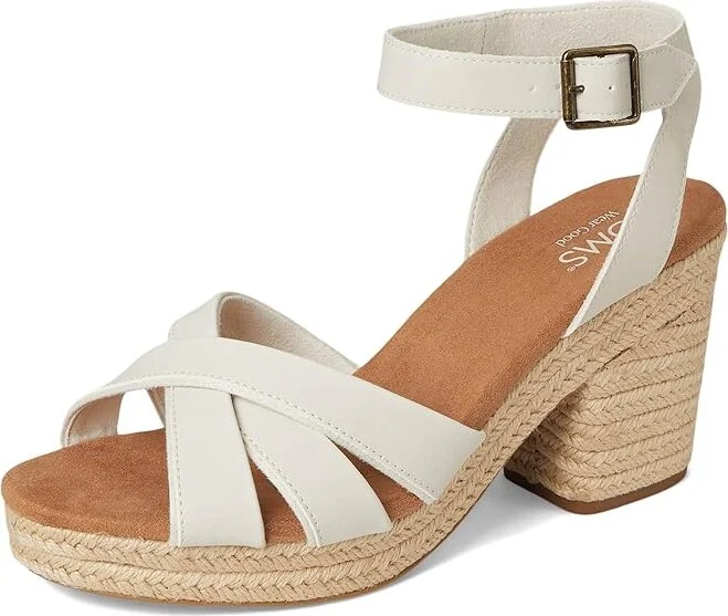 TOMS Majorca Strappy Women's Sandals Light Sand : 8 B - Medium, Suede - Image 5