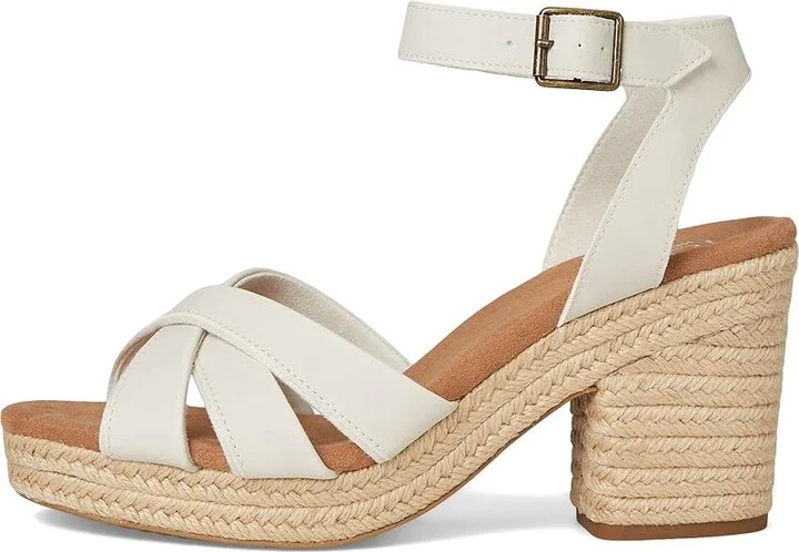 TOMS Majorca Strappy Women's Sandals Light Sand : 8 B - Medium, Suede - Image 6