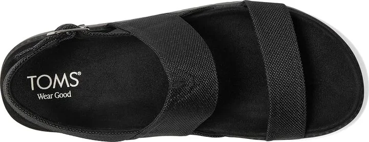 TOMS Marin Sandal Women's Sandals Black : 5.5 B - Medium, Suede - Image 2