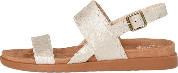 TOMS Marin Sandal Women's Sandals Champagne : 8 B - Medium, Suede - Image 6