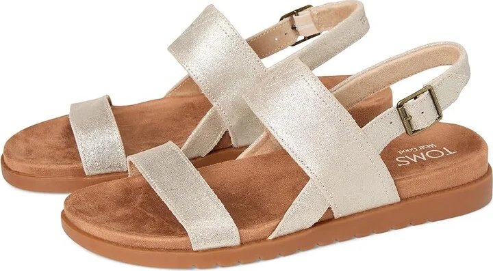 TOMS Marin Sandal Women's Sandals Champagne : 8 B - Medium, Suede