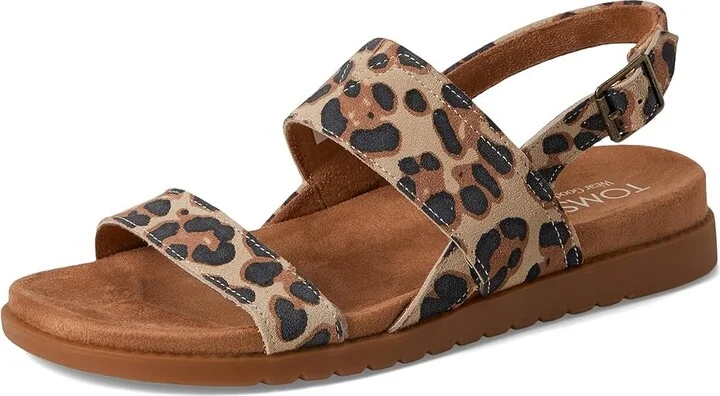 TOMS Marin Sandal Women's Sandals Leopard : 5 B - Medium, Suede - Image 5