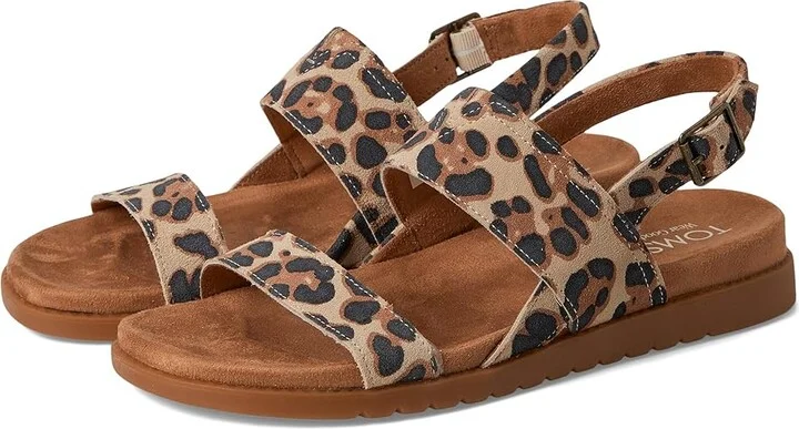 TOMS Marin Sandal Women's Sandals Leopard : 5 B - Medium, Suede