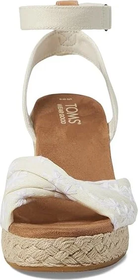 TOMS Marisela Women's Shoes Natural Embroidered Floral : 11 B - Medium, Textile - Image 2