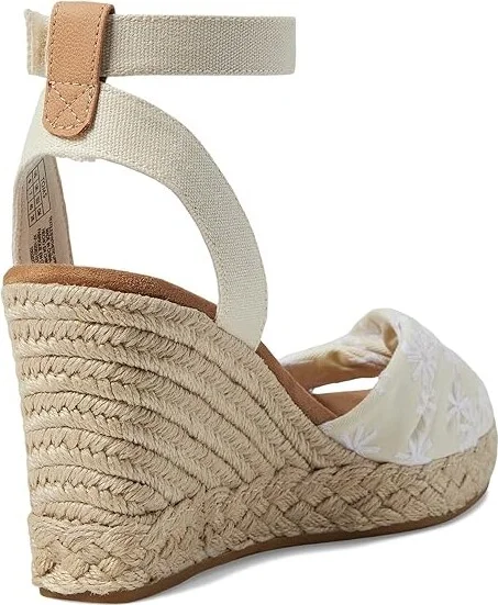 TOMS Marisela Women's Shoes Natural Embroidered Floral : 11 B - Medium, Textile - Image 4