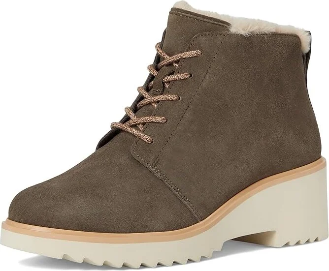 TOMS Maude Lace Up Women's Boots Canteen Suede : 8 B - Medium - Image 5