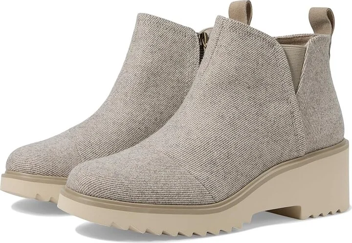 TOMS Maude Women's Shoes Natural Shimmer : 7 B - Medium, Suede