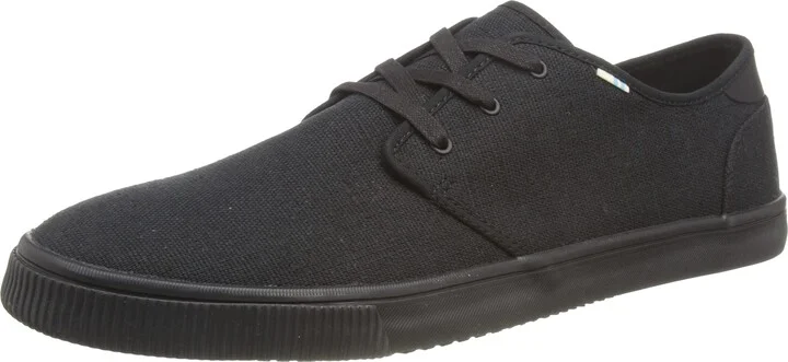 TOMS Mens Carlo Lace Up Sneakers Shoes Casual - Black - Size 9.5 D