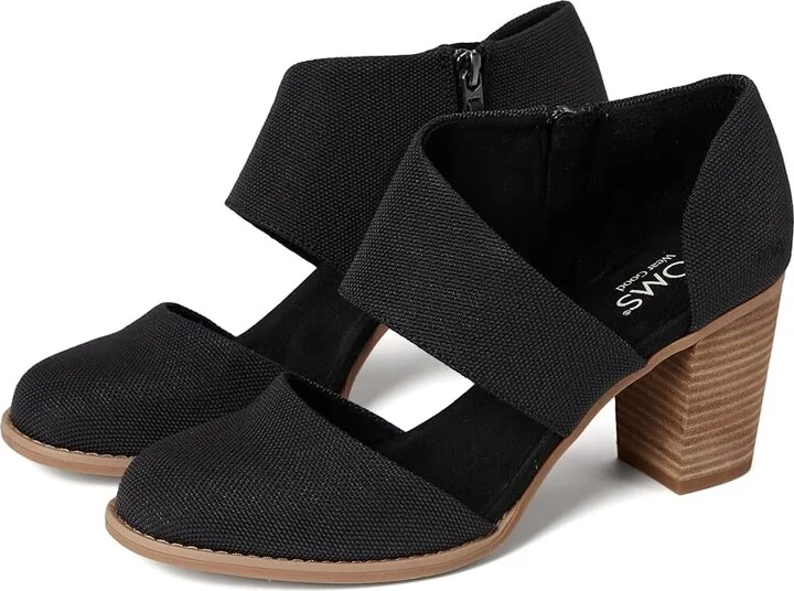 TOMS Milan Women's Shoes Black : 7 B - Medium, Textile