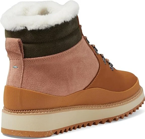 TOMS Mojave Women's Boots Water-Resistant Tan Leather/Ridged : 10 B - Medium, Suede - Image 4