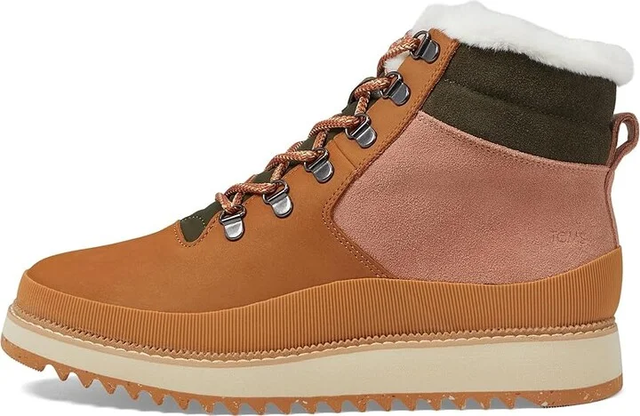 TOMS Mojave Women's Boots Water-Resistant Tan Leather/Ridged : 10 B - Medium, Suede - Image 5