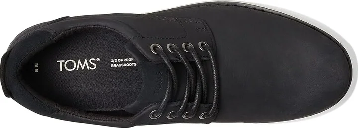 TOMS Navi Oxford Dress Casual Men's Shoes Black Leather : 13 D - Medium - Image 2