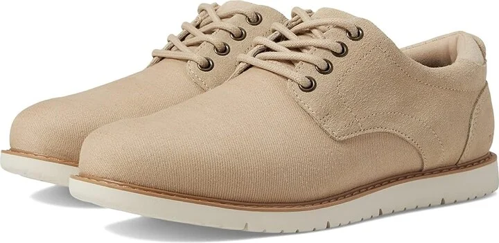 TOMS Navi Oxford Dress Casual Men's Shoes Oatmeal Heavy Twill/Suede : 10 D - Medium