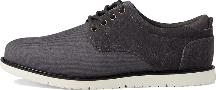 TOMS Navi Oxford Dress Casual Men's Shoes Pavement Grey Heavy Twill/Suede : 8.5 D - Medium - Image 6