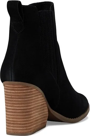 TOMS Noa Women's Boots Black Suede : 9.5 B - Medium, Leather - Image 4
