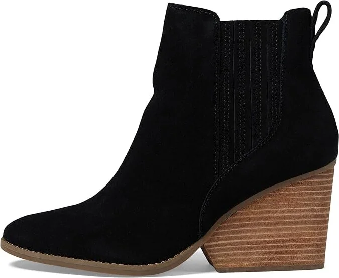 TOMS Noa Women's Boots Black Suede : 9.5 B - Medium, Leather - Image 5