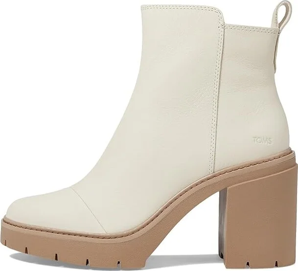 TOMS Rya Women's Shoes Light Sand Leather : 8 B - Medium - Image 5