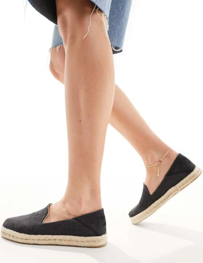 Toms Santiago espadrilles in black - Image 3
