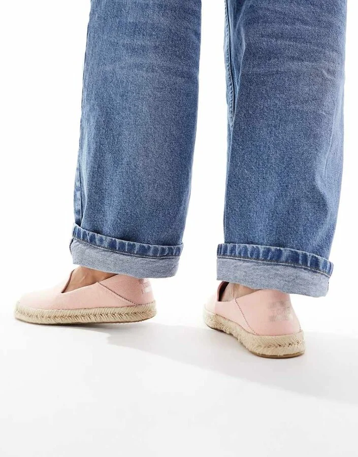 TOMS Santiago espadrilles in peach pink - Image 3