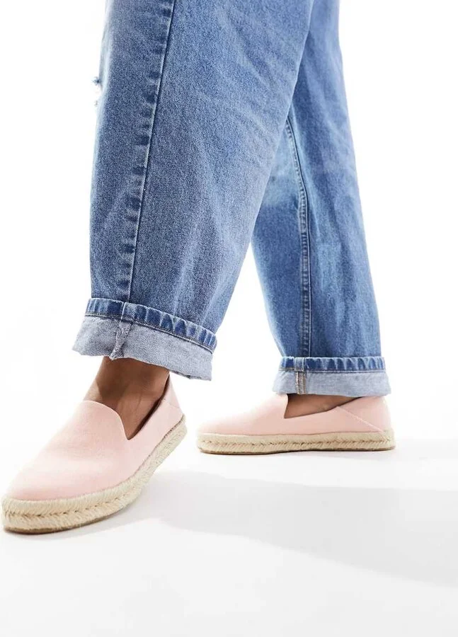 TOMS Santiago espadrilles in peach pink