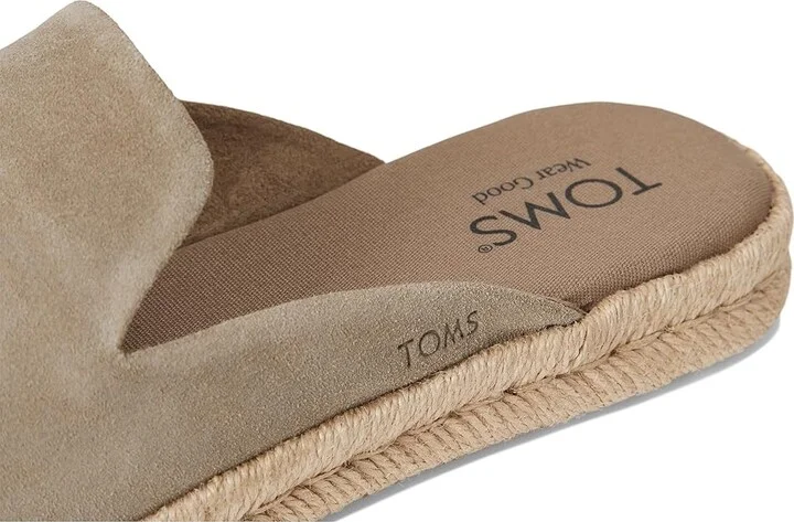 TOMS Santiago Mule Women's Flat Shoes Dune : 7.5 B - Medium, Suede - Image 7