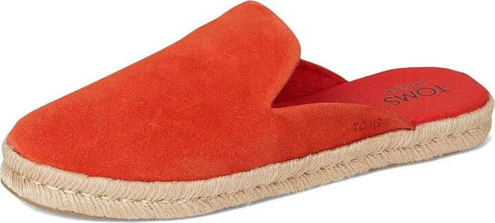 TOMS Santiago Mule Women's Flat Shoes Flame : 12 B - Medium, Suede - Image 5