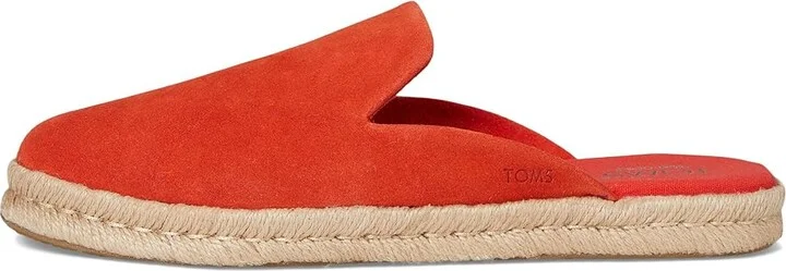 TOMS Santiago Mule Women's Flat Shoes Flame : 12 B - Medium, Suede - Image 6