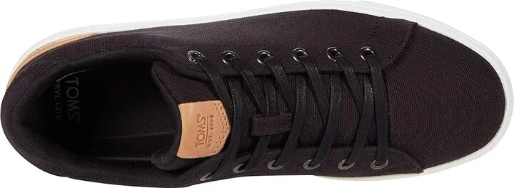 TOMS Travel Lite 2.0 Men's Shoes Black Canvas : 10 D - Medium, Leather - Image 2