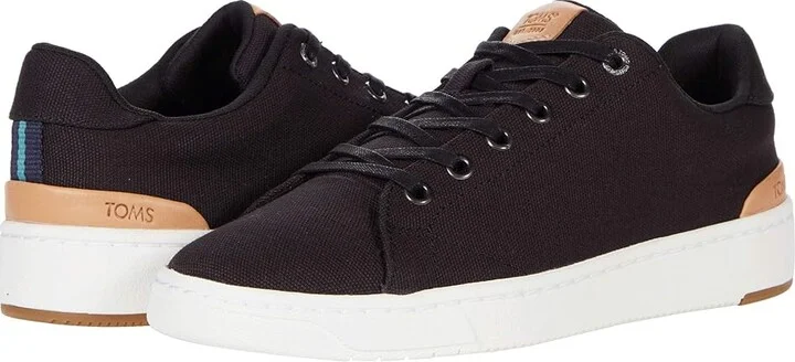 TOMS Travel Lite 2.0 Men's Shoes Black Canvas : 10 D - Medium, Leather