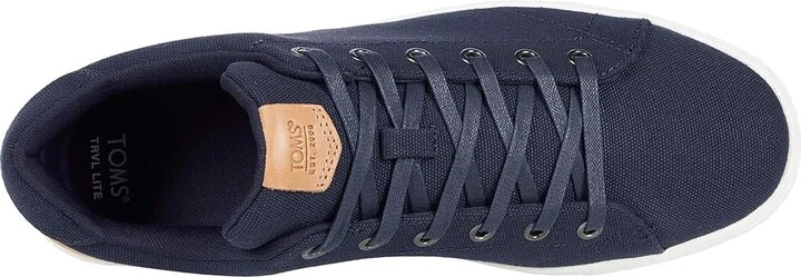 TOMS Travel Lite 2.0 Men's Shoes Navy Canvas : 10 D - Medium, Leather - Image 2