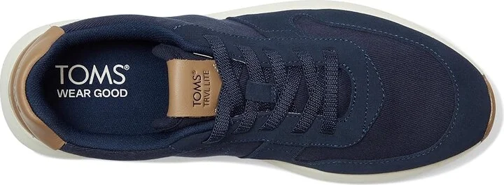 TOMS Travel Lite Retro Men's Shoes Navy : 10 D - Medium, Suede - Image 2