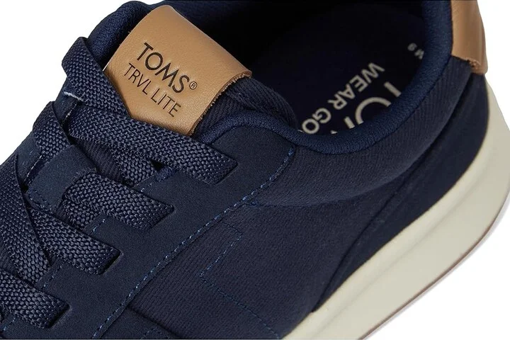 TOMS Travel Lite Retro Men's Shoes Navy : 10 D - Medium, Suede - Image 7