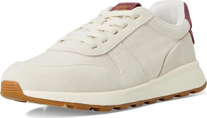 TOMS Travel Lite Retro Women's Shoes Light Sand/Burgundy : 6 B - Medium, Suede/Textile - Image 5
