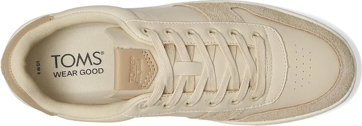 TOMS TRVL LITE Court Men's Shoes Beige Leather/Shaggy Suede : 11 D - Medium, Rubber/Suede - Image 2