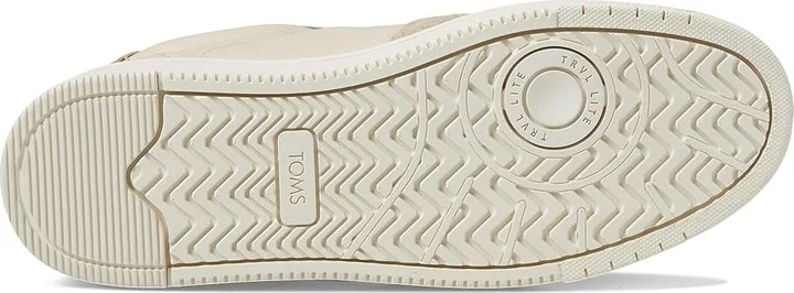 TOMS TRVL LITE Court Men's Shoes Beige Leather/Shaggy Suede : 11 D - Medium, Rubber/Suede - Image 3