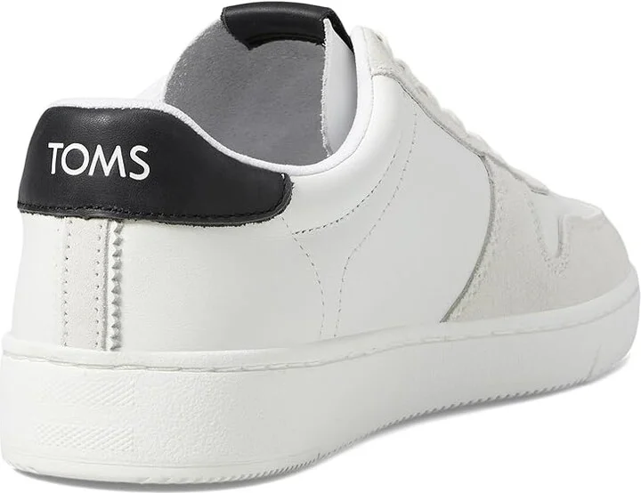 TOMS TRVL LITE Court Men's Shoes White/Black : 10 D - Medium, Rubber/Suede - Image 4