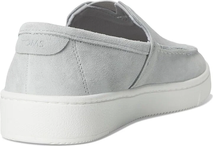 TOMS TRVL LITE Loafers Men's Shoes Light Grey : 11.5 D - Medium, Polyester/Rubber/Suede - Image 4