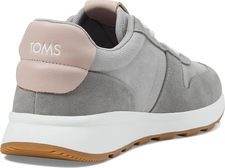 TOMS TRVL LITE Retro Women's Shoes Drizzle Grey Suede : 7 B - Medium - Image 4