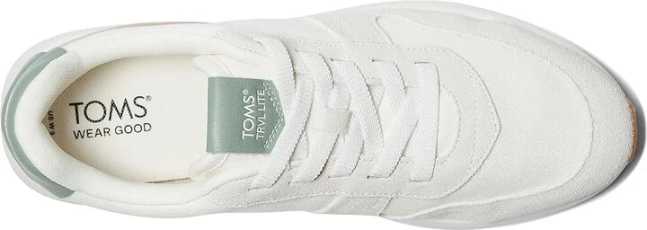 TOMS TRVL LITE Retro Women's Shoes Egret Suede : 9.5 B - Medium - Image 2