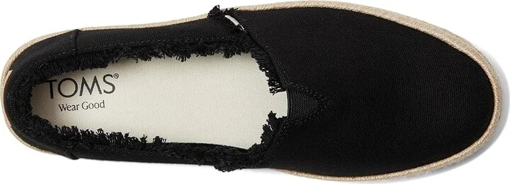 TOMS Valencia WIDE Women's Shoes Black 1 : 9 D - Wide, Textile - Image 2