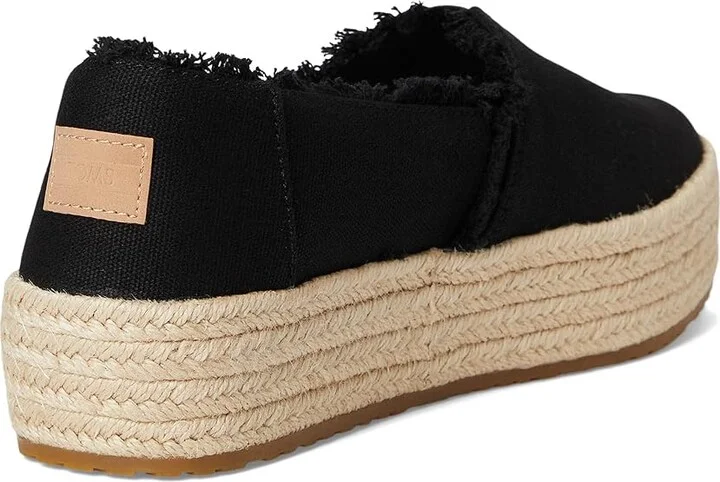 TOMS Valencia WIDE Women's Shoes Black 1 : 9 D - Wide, Textile - Image 4