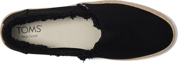 TOMS Valencia WIDE Women's Shoes Black : 10 B - Medium, Textile - Image 2