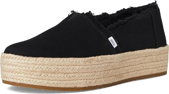 TOMS Valencia WIDE Women's Shoes Black : 10 B - Medium, Textile - Image 5